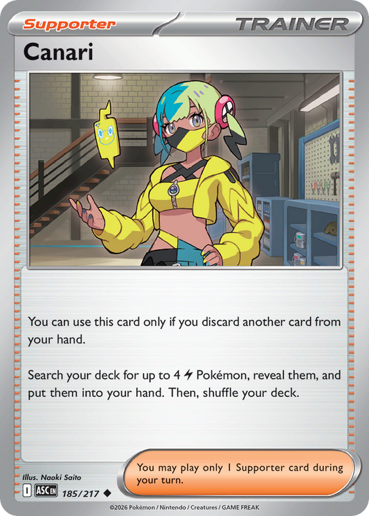 Canari 185/217 from Pokemon TCG Ascended Heroes