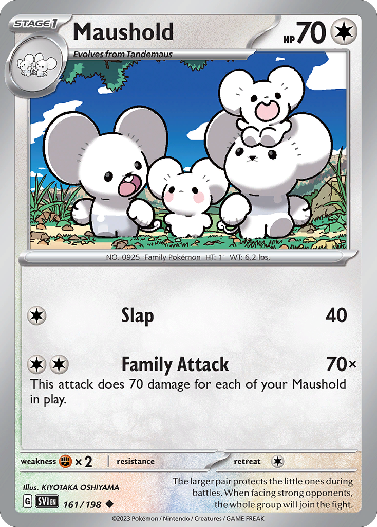 Maushold 161/198 from Pokemon TCG Scarlet & Violet