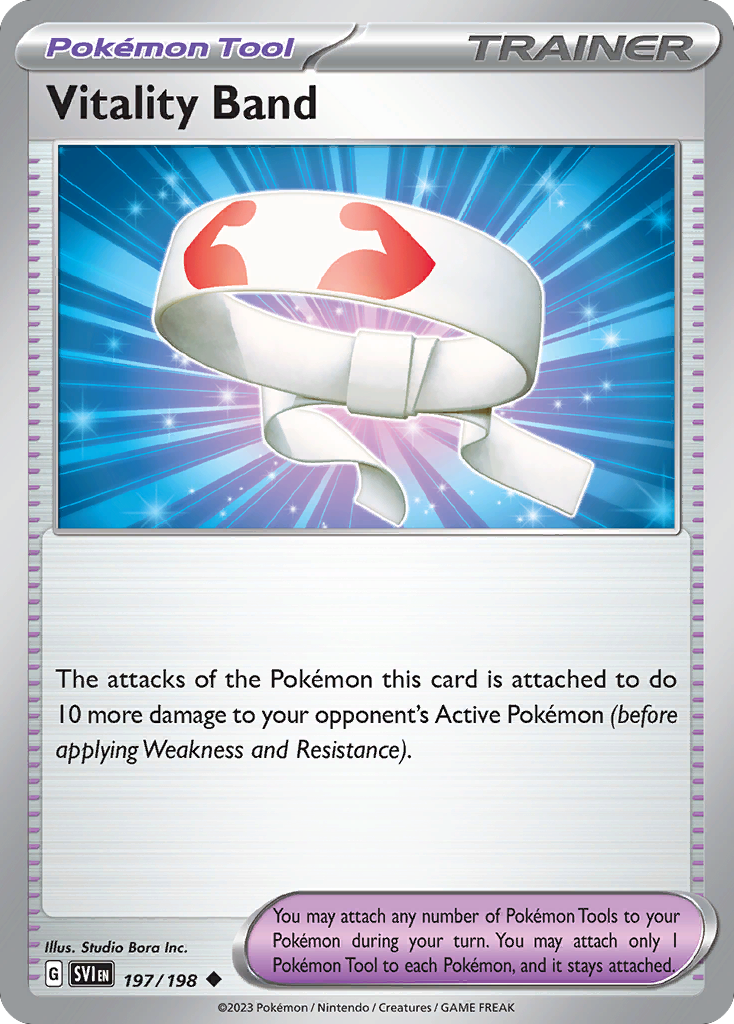 Vitality Band 197/198 from Pokemon TCG Scarlet & Violet