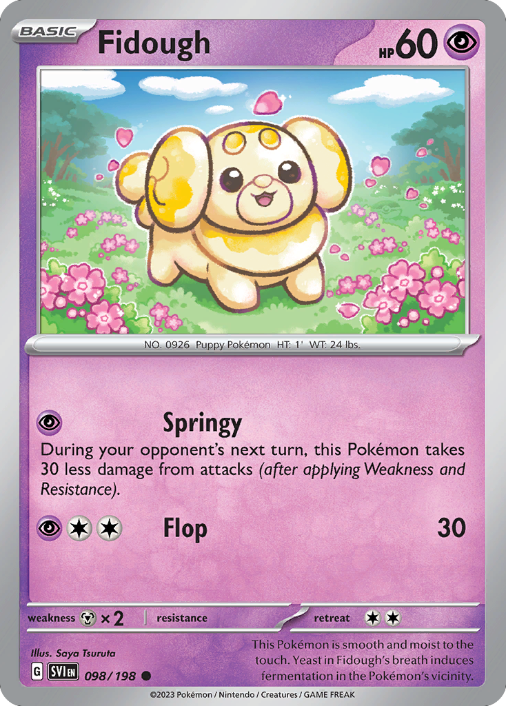 Fidough 098/198 from Pokemon TCG Scarlet & Violet