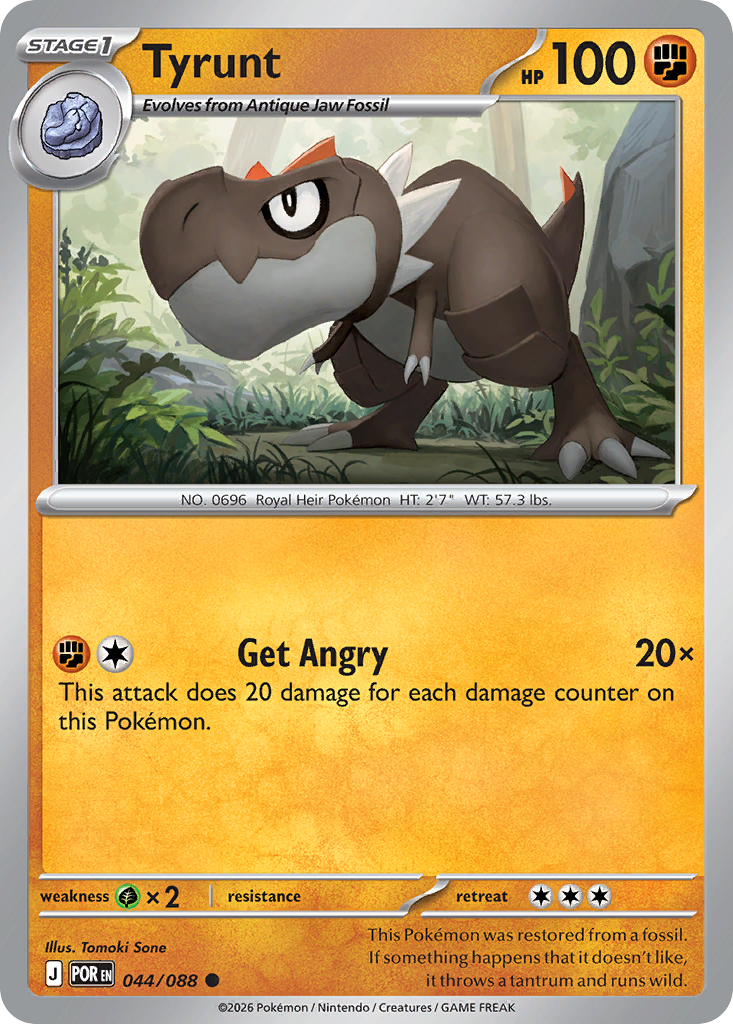 Tyrunt 044/088 from Pokemon TCG Perfect Order
