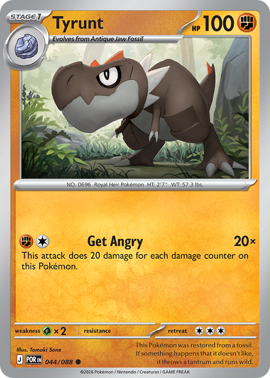 Tyrunt 044/088 from Pokemon TCG Perfect Order