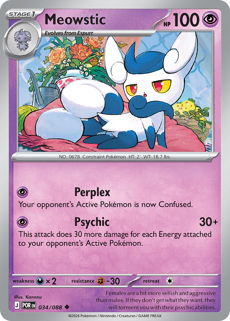 Meowstic 034/088 from Pokemon TCG Perfect Order