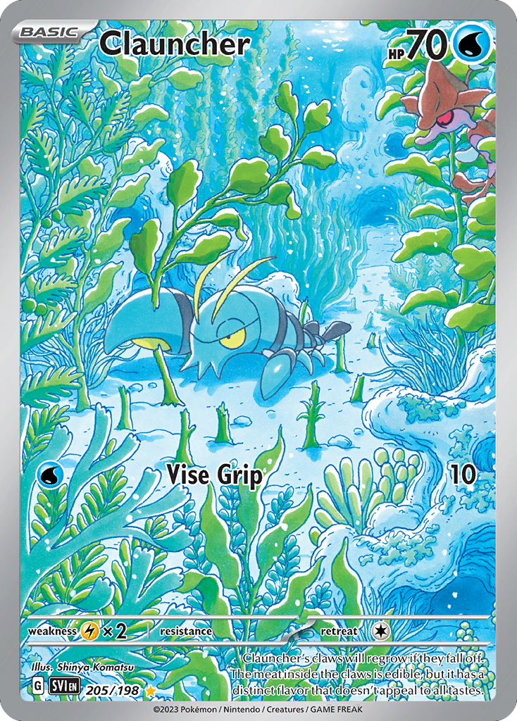 Clauncher 205/198 from Pokemon TCG Scarlet & Violet