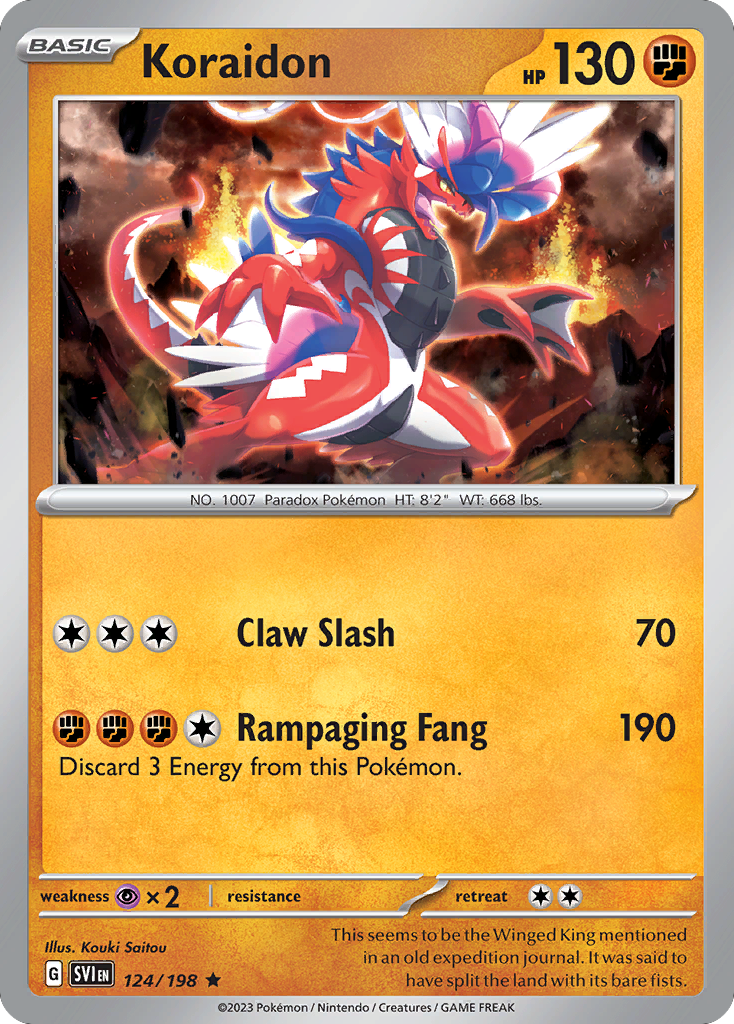 Koraidon 124/198 from Pokemon TCG Scarlet & Violet