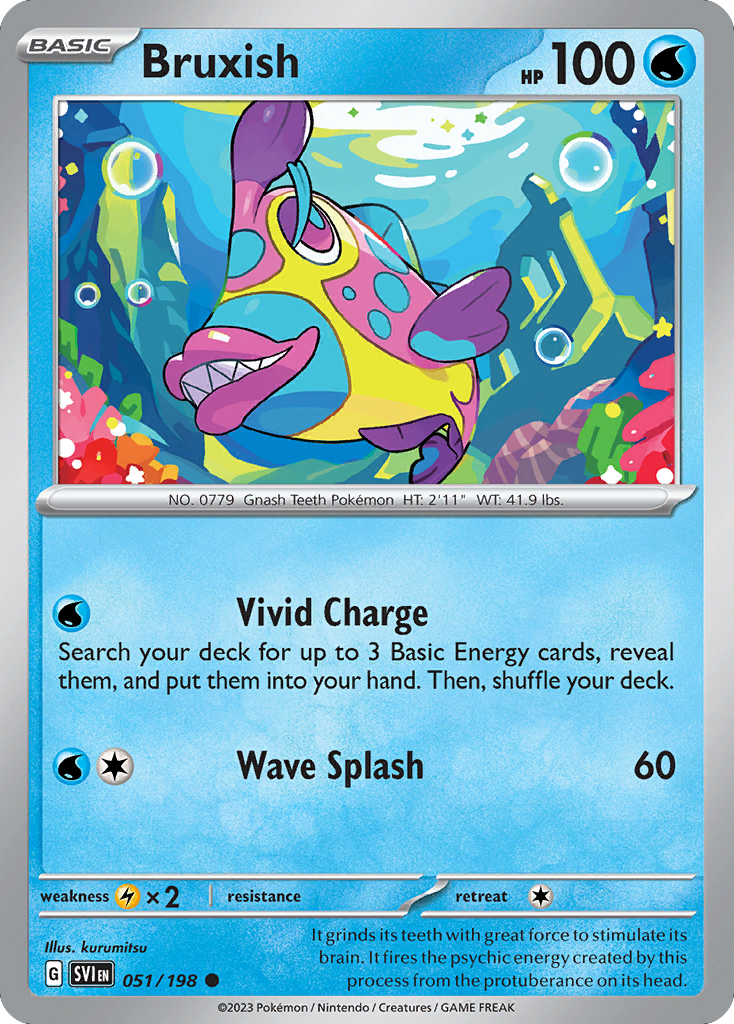 Bruxish 051/198 from Pokemon TCG Scarlet & Violet