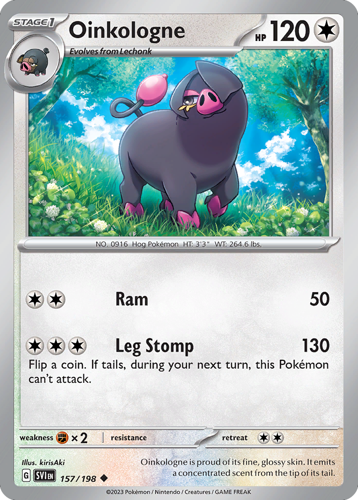 Oinkologne 157/198 from Pokemon TCG Scarlet & Violet
