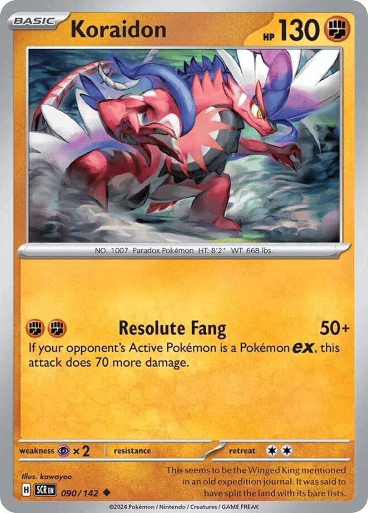 Koraidon 090/142 from Pokemon TCG Stellar Crown