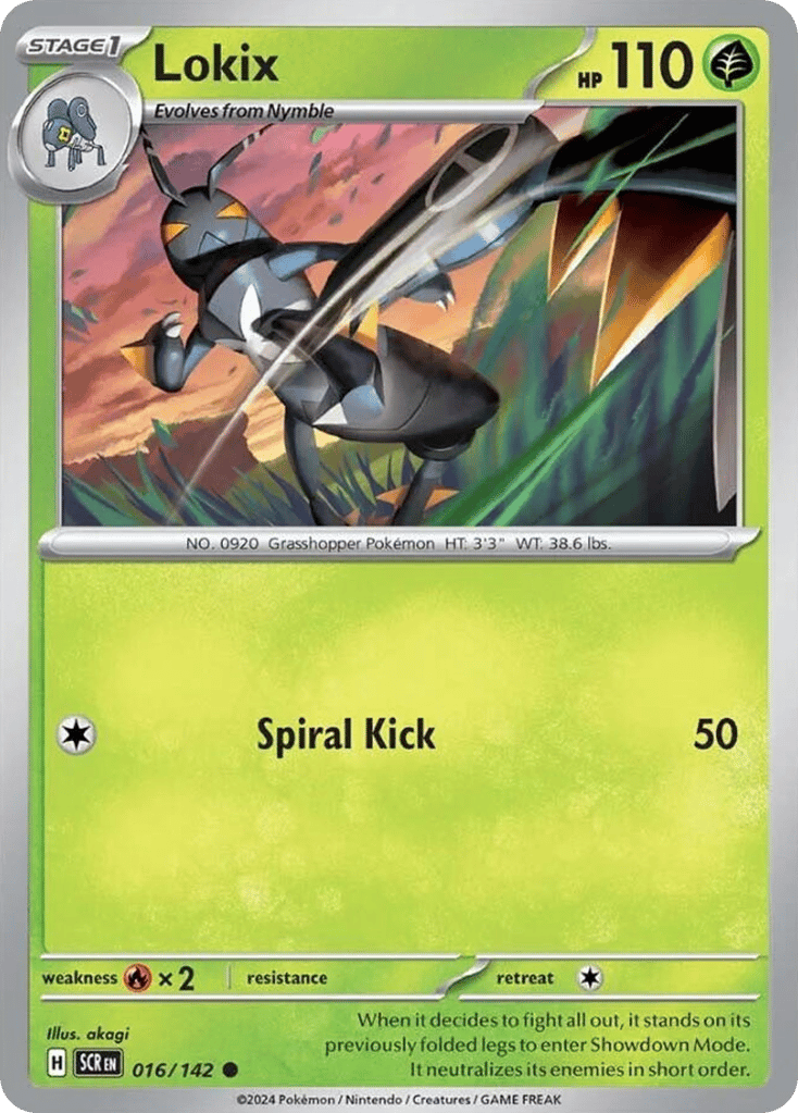 Lokix 016/142 from Pokemon TCG Stellar Crown