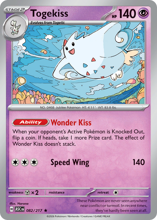 Togekiss 082/217 from Pokemon TCG Ascended Heroes