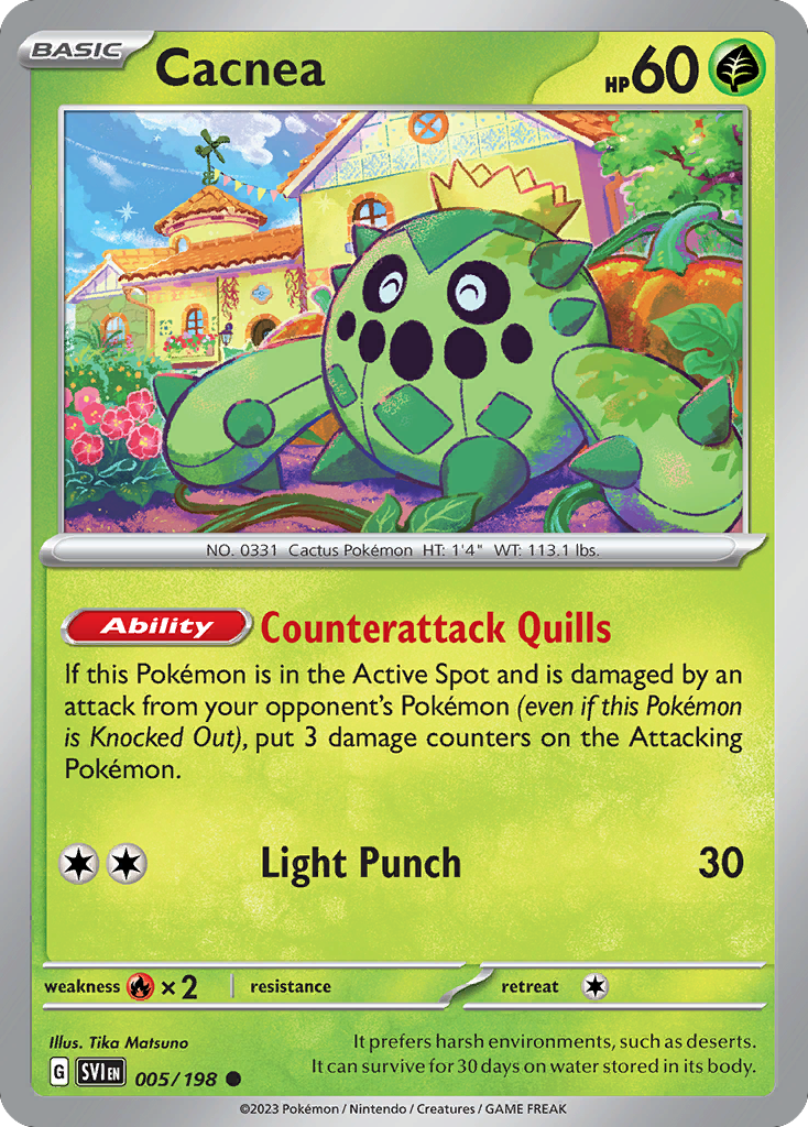 Cacnea 005/198 from Pokemon TCG Scarlet & Violet