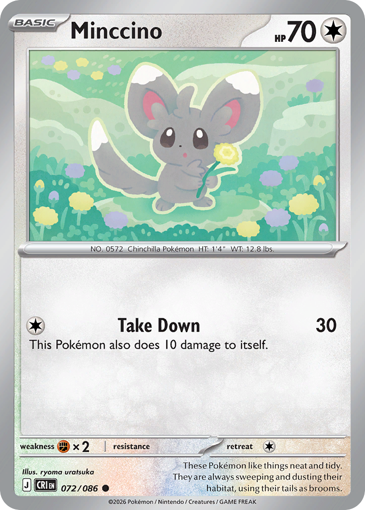 Minccino 072/086 from Pokemon TCG Chaos Rising