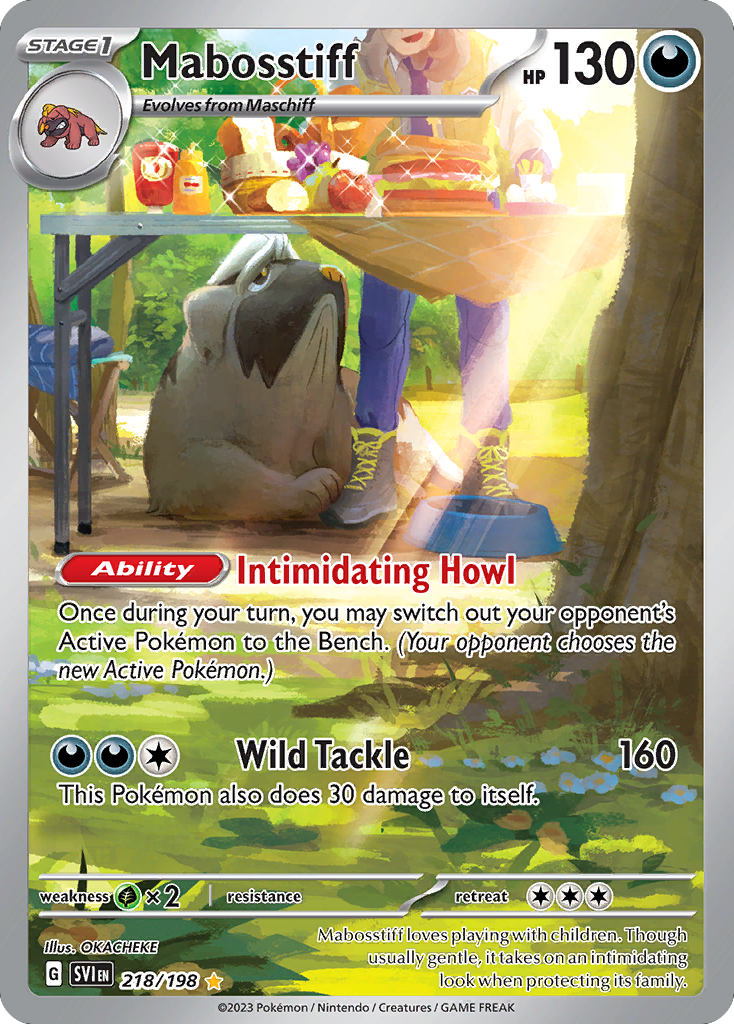 Mabosstiff 218/198 from Pokemon TCG Scarlet & Violet