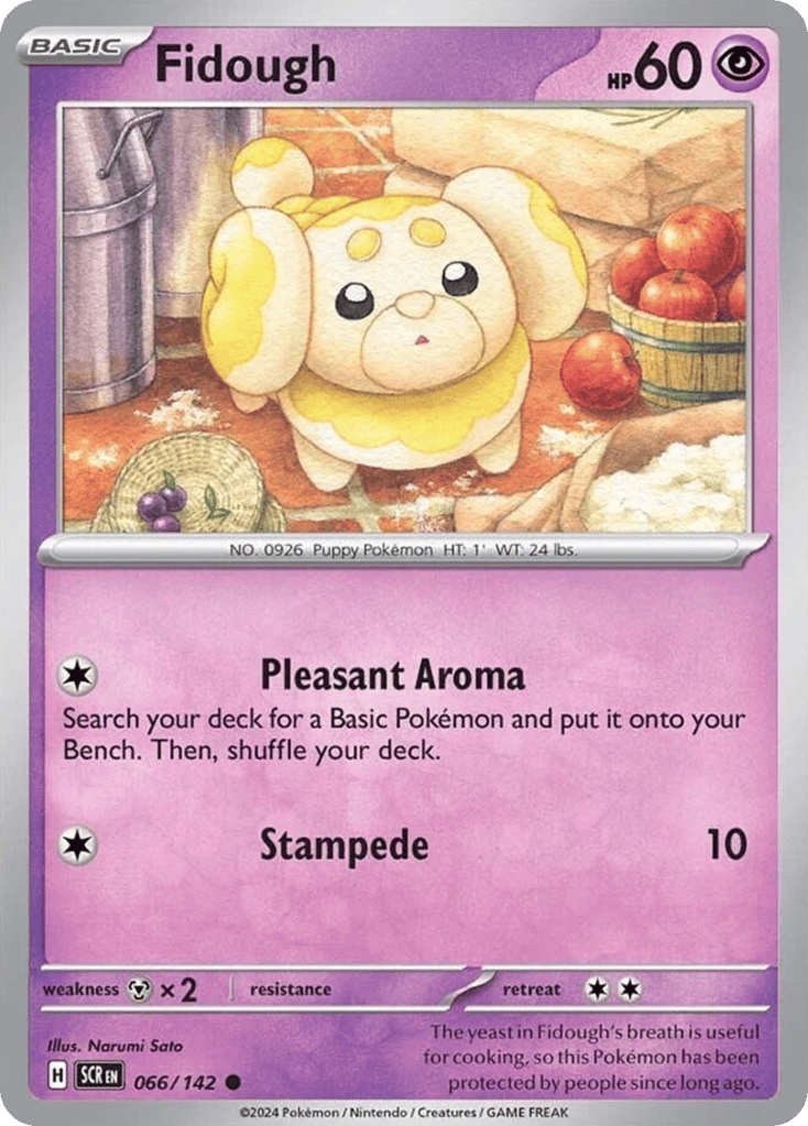Fidough 066/142 from Pokemon TCG Stellar Crown