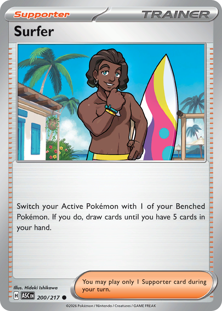 Surfer 200/217 from Pokemon TCG Ascended Heroes