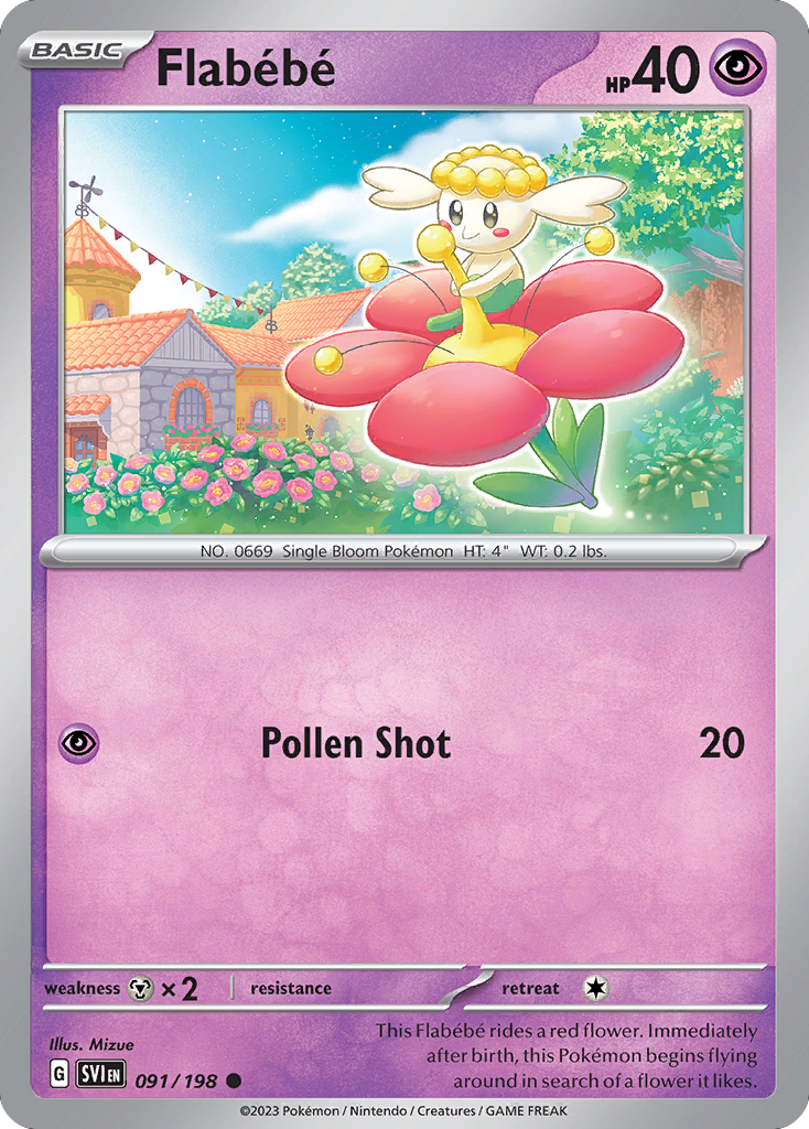 Flabébé 091/198 from Pokemon TCG Scarlet & Violet