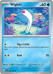 Wiglett 056/198 from Pokemon TCG Scarlet & Violet