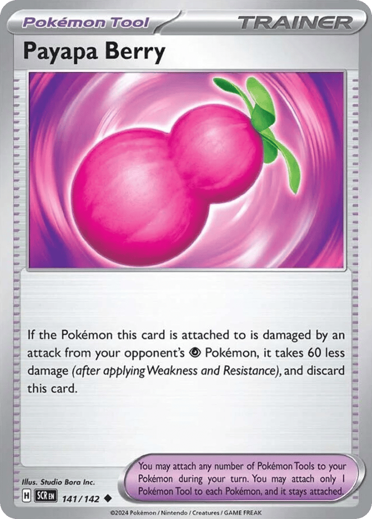 Payapa Berry 141/142 from Pokemon TCG Stellar Crown