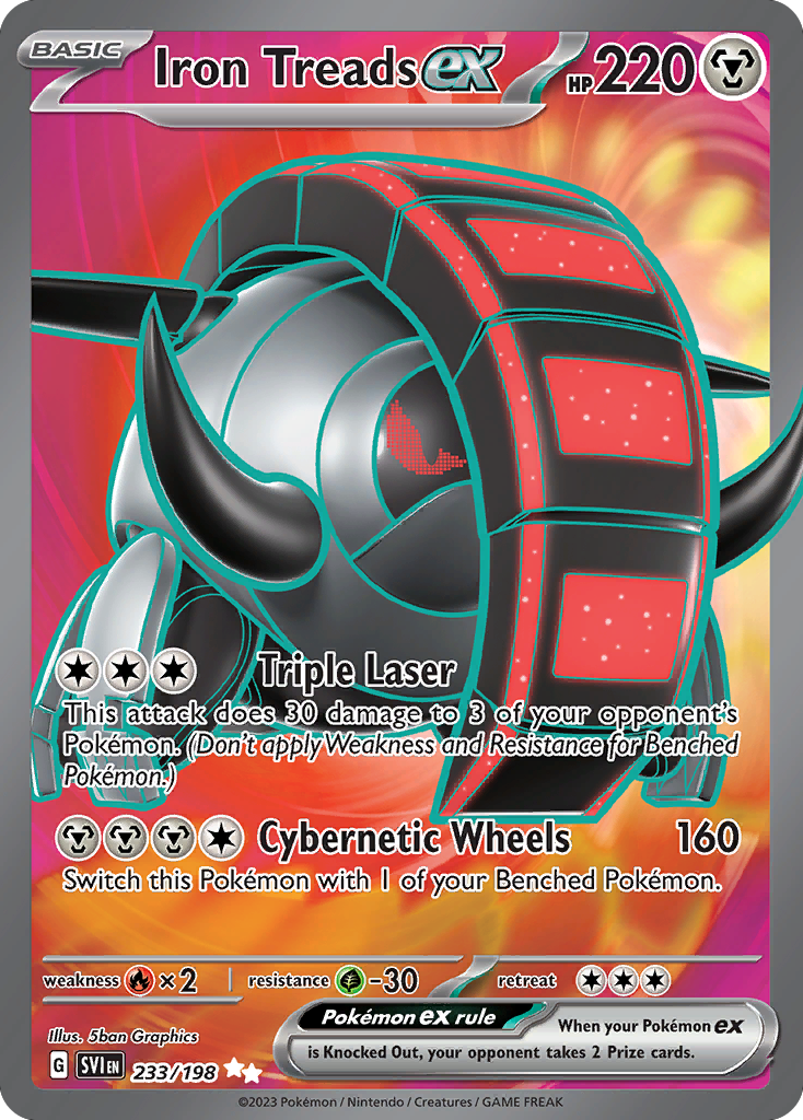 Iron Treads ex 233/198 from Pokemon TCG Scarlet & Violet