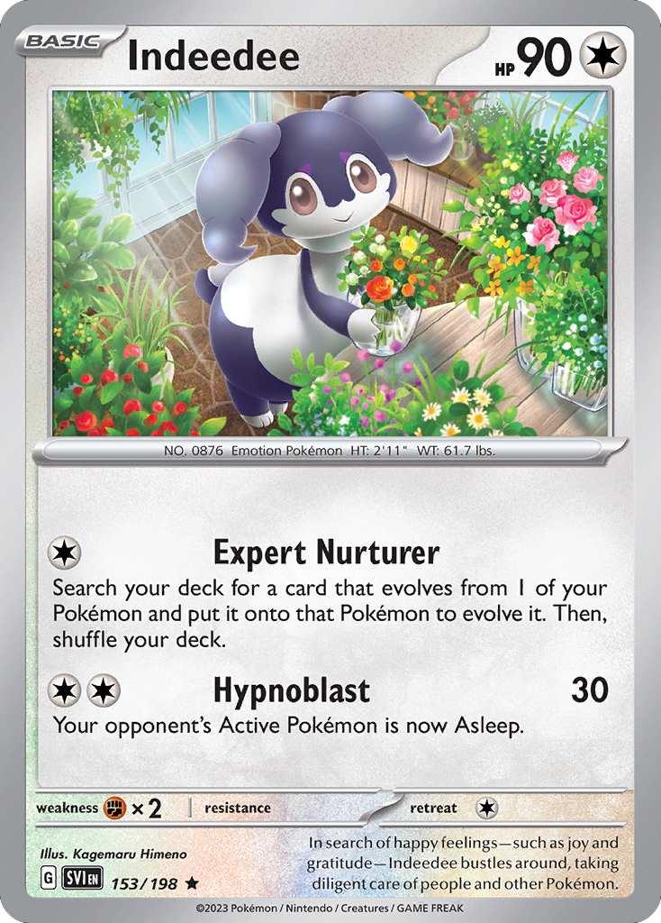 Indeedee 153/198 from Pokemon TCG Scarlet & Violet