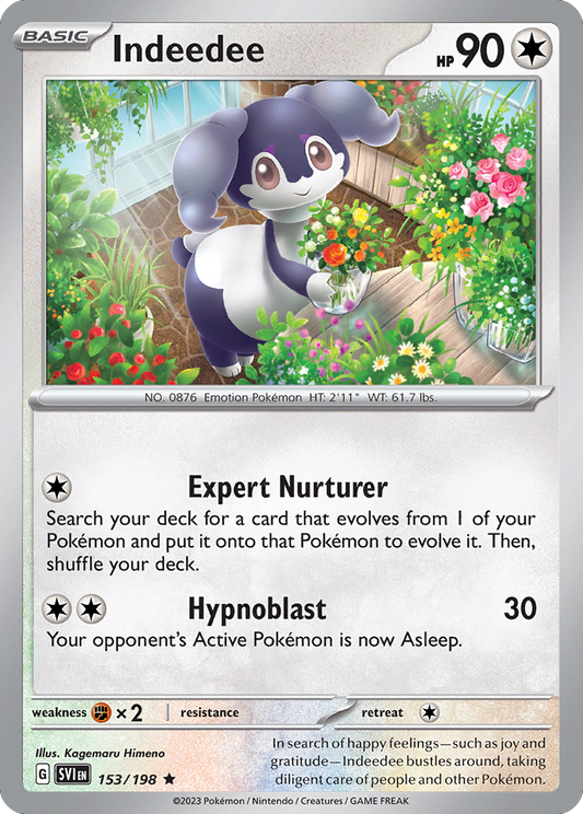 Indeedee 153/198 from Pokemon TCG Scarlet & Violet