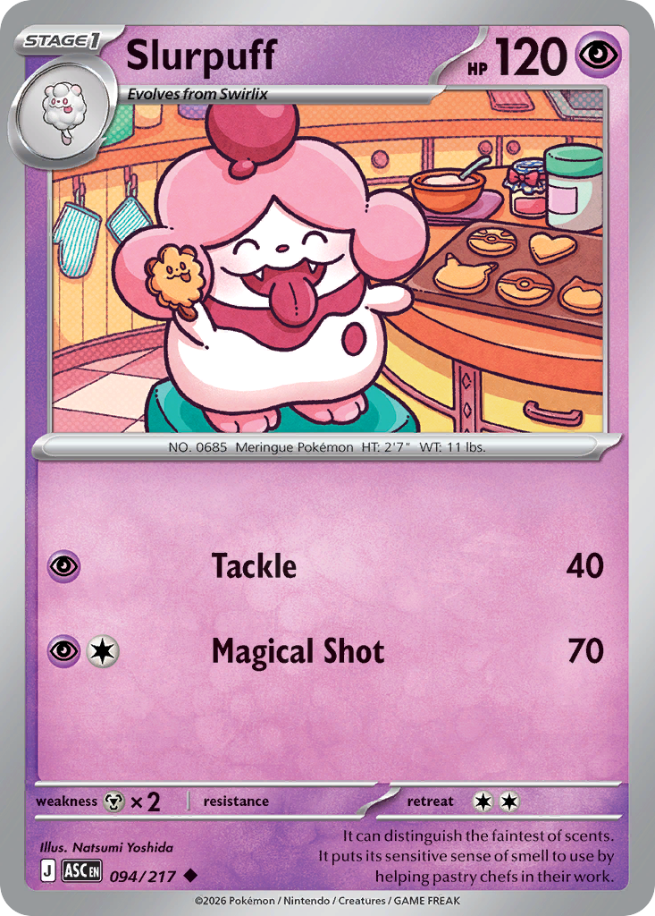 Slurpuff 094/217 from Pokemon TCG Ascended Heroes