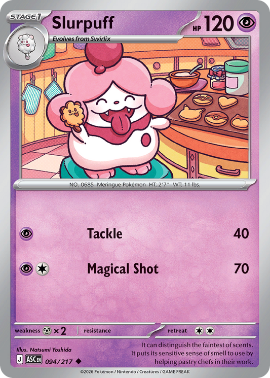Slurpuff 094/217 from Pokemon TCG Ascended Heroes