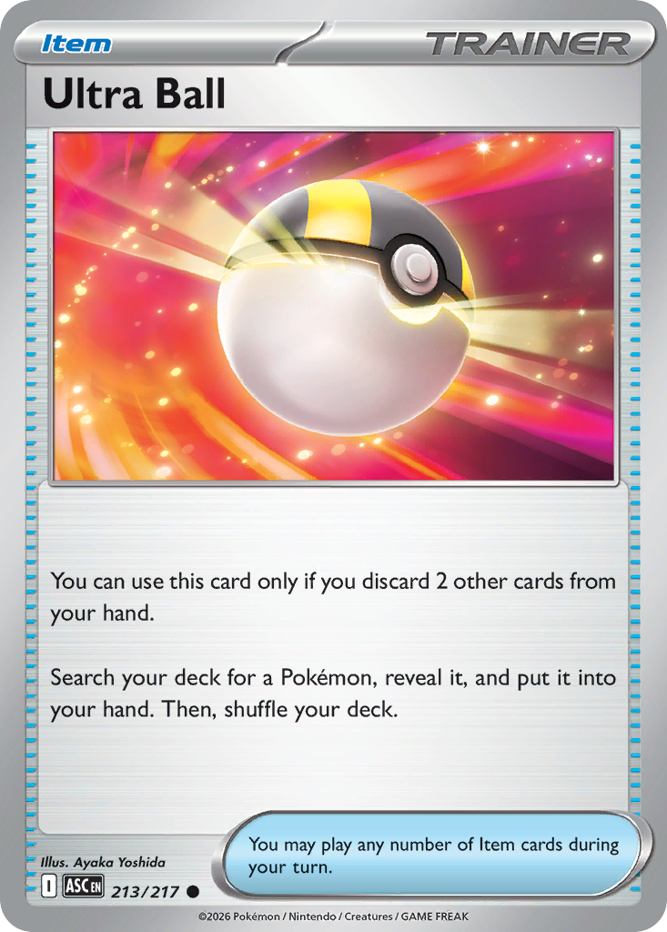 Ultra Ball 213/217 from Pokemon TCG Ascended Heroes