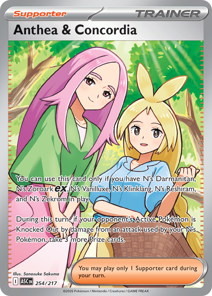Anthea & Concordia 254/217 from Pokemon TCG Ascended Heroes