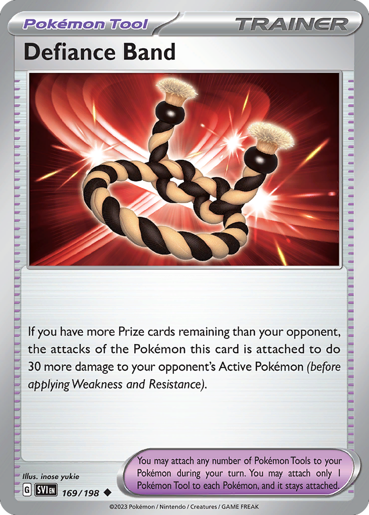 Defiance Band 169/198 from Pokemon TCG Scarlet & Violet