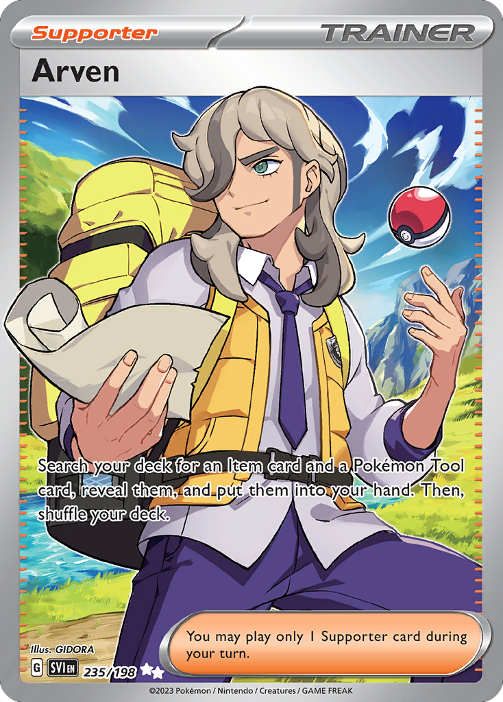 Arven 235/198 from Pokemon TCG Scarlet & Violet