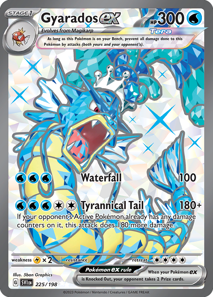 Gyarados ex 225/198 from Pokemon TCG Scarlet & Violet