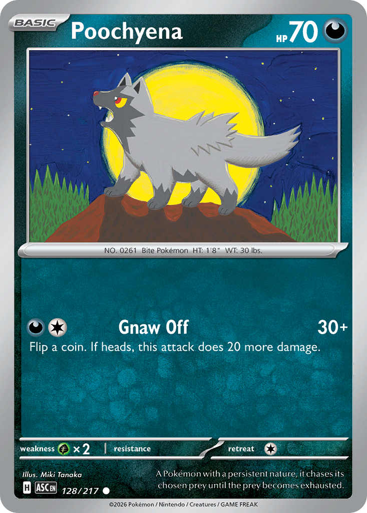Poochyena 128/217 from Pokemon TCG Ascended Heroes