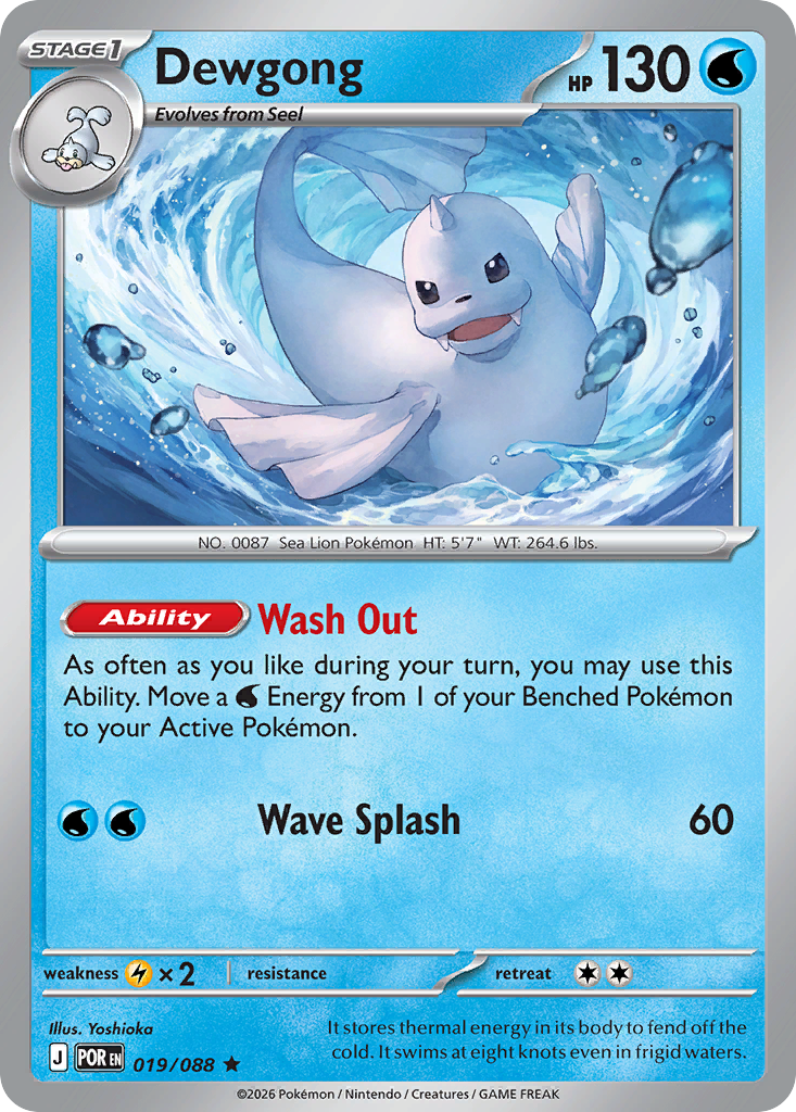 Dewgong 019/088 from Pokemon TCG Perfect Order