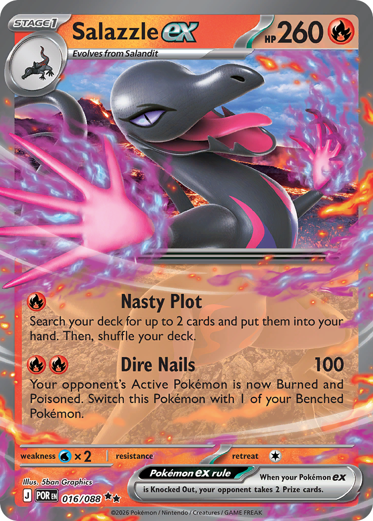 Salazzle ex 016/088 from Pokemon TCG Perfect Order