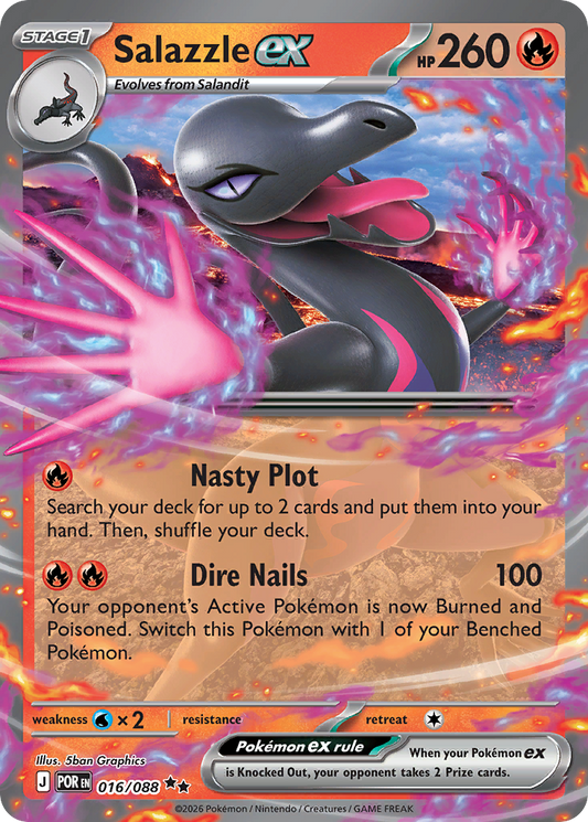 Salazzle ex 016/088 from Pokemon TCG Perfect Order