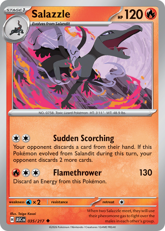 Salazzle 035/217 from Pokemon TCG Ascended Heroes