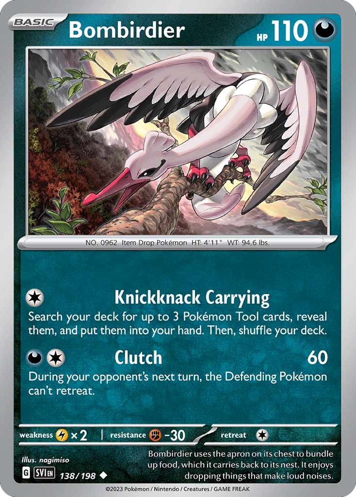 Bombirdier 138/198 from Pokemon TCG Scarlet & Violet