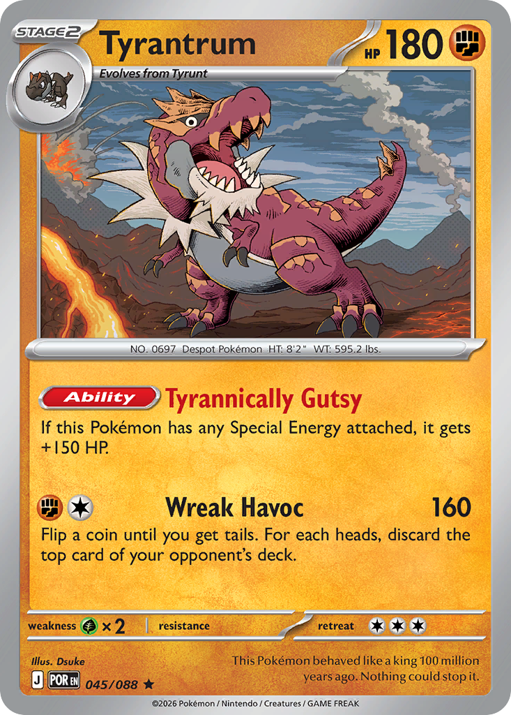 Tyrantrum 045/088 from Pokemon TCG Perfect Order