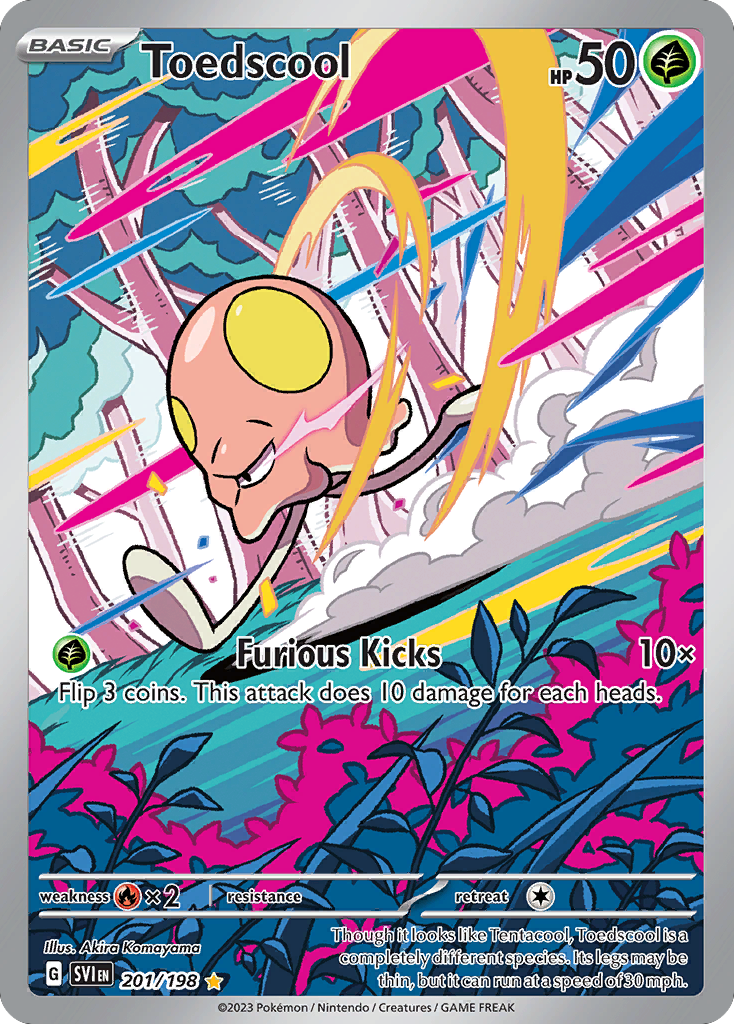 Toedscool 201/198 from Pokemon TCG Scarlet & Violet