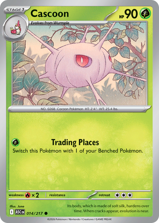 Cascoon 014/217 from Pokemon TCG Ascended Heroes