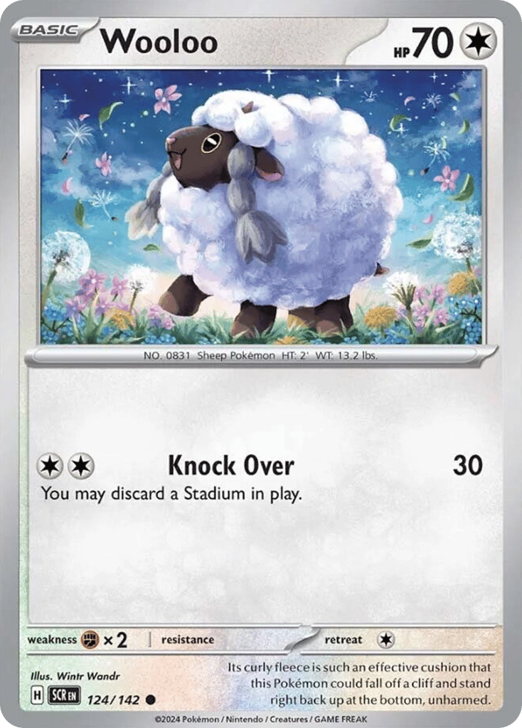 Wooloo 124/142 from Pokemon TCG Stellar Crown