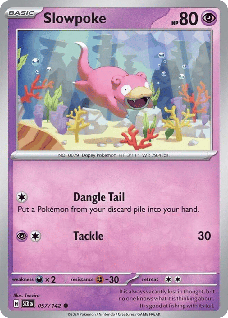 Slowpoke 057/142 from Pokemon TCG Stellar Crown