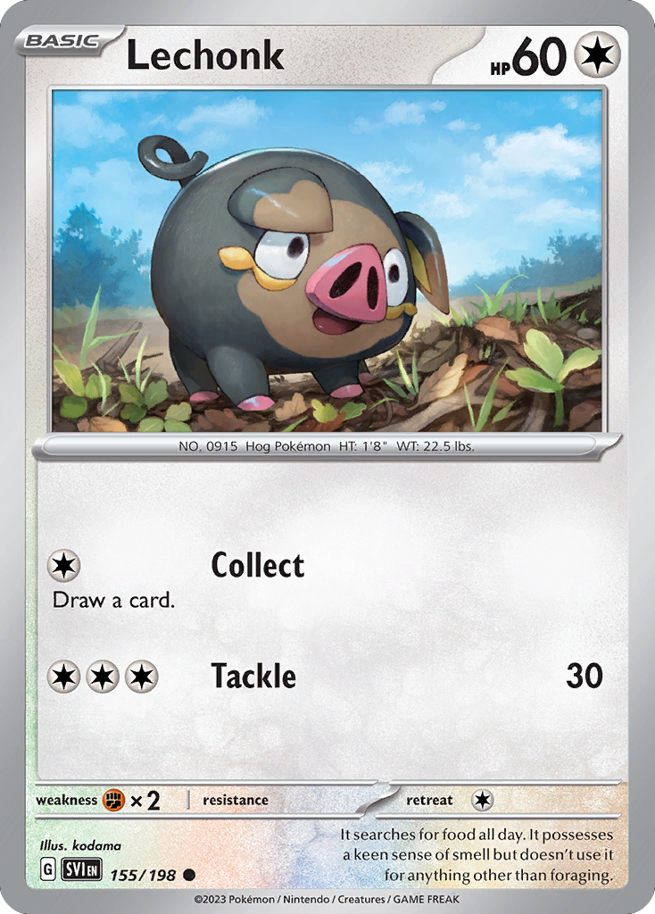 Lechonk 155/198 from Pokemon TCG Scarlet & Violet