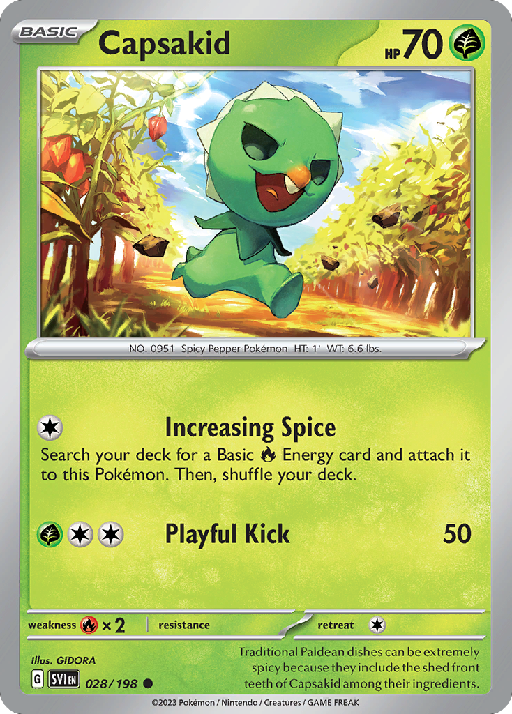 Capsakid 028/198 from Pokemon TCG Scarlet & Violet