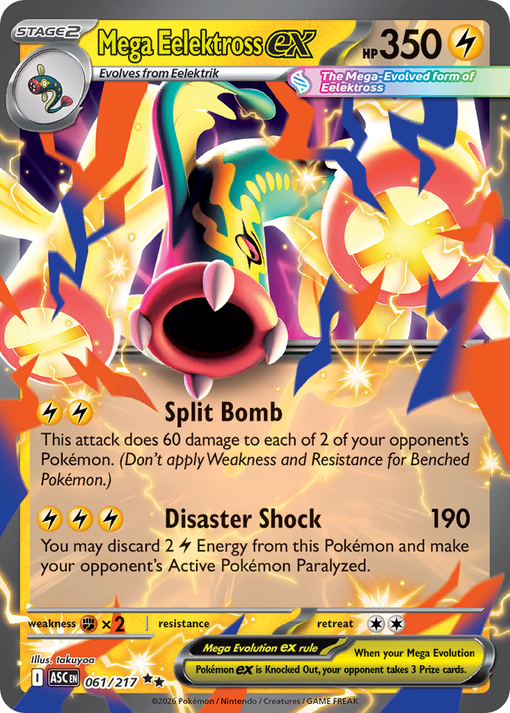Mega Eelektross ex 061/217 from Pokemon TCG Ascended Heroes
