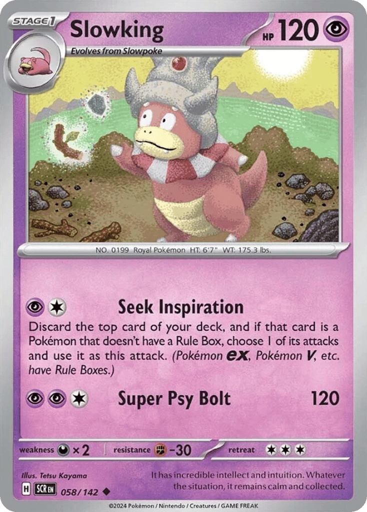Slowking 058/142 from Pokemon TCG Stellar Crown