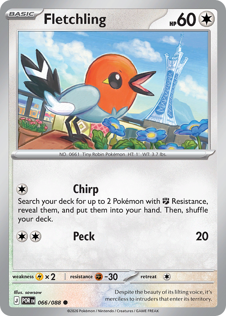 Fletchling 066/088 from Pokemon TCG Perfect Order