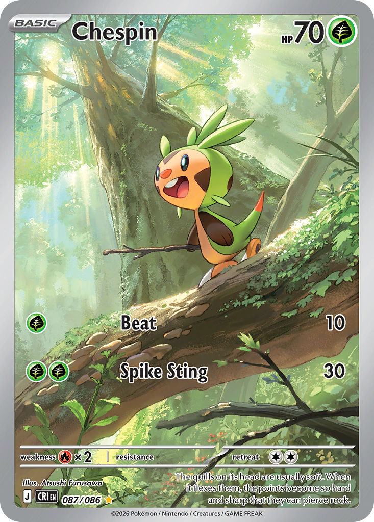 Chespin 087/086 from Pokemon TCG Chaos Rising