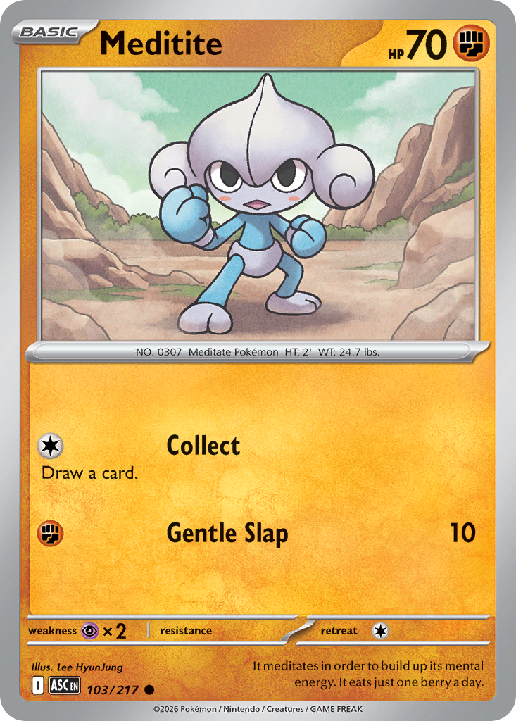 Meditite 103/217 from Pokemon TCG Ascended Heroes